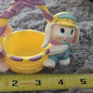 Hallmark Easter Bunny Basket with Yellow and Purple Accents